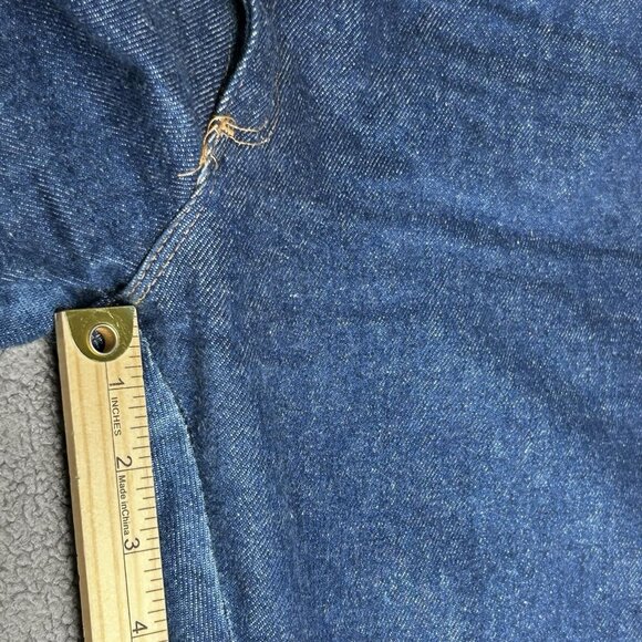 Vintage Wrangler Jeans Mens 36x32 Denim Scoville Made in USA Straight Leg 80s - Picture 9 of 11